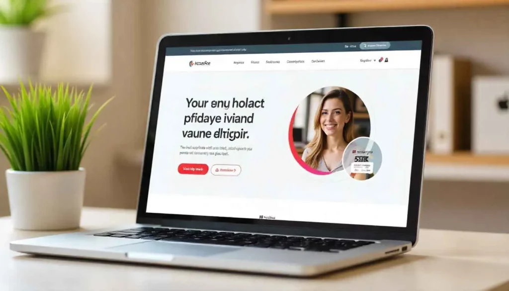 Example of a well-designed homepage for a freelance digital marketing website