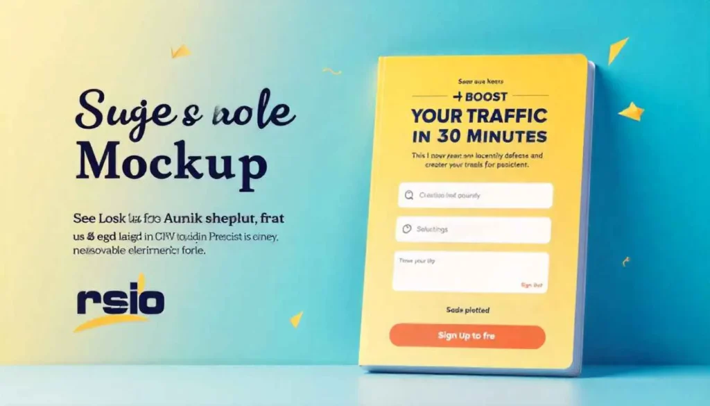 Example of a lead magnet opt-in form on a freelance website