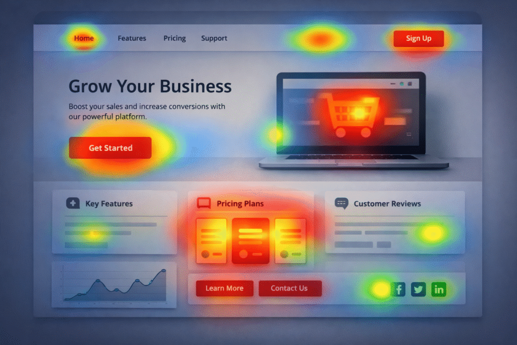 data-driven design with heatmaps