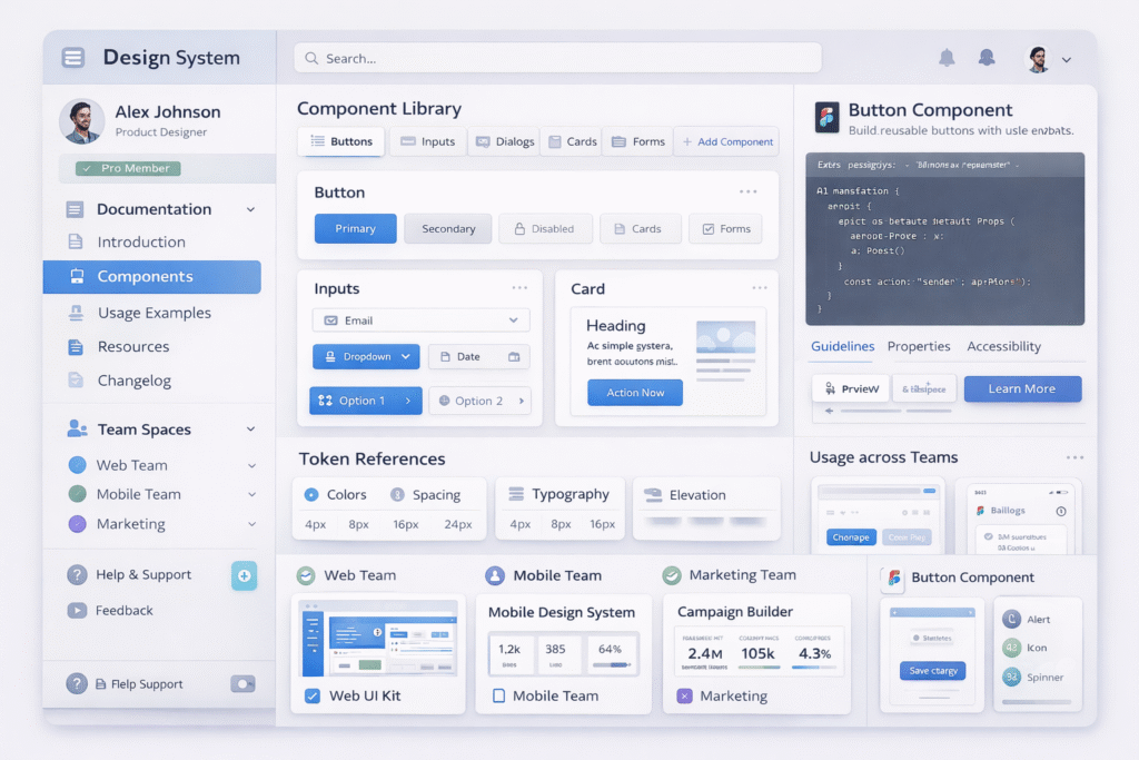 design systems in the wild component library