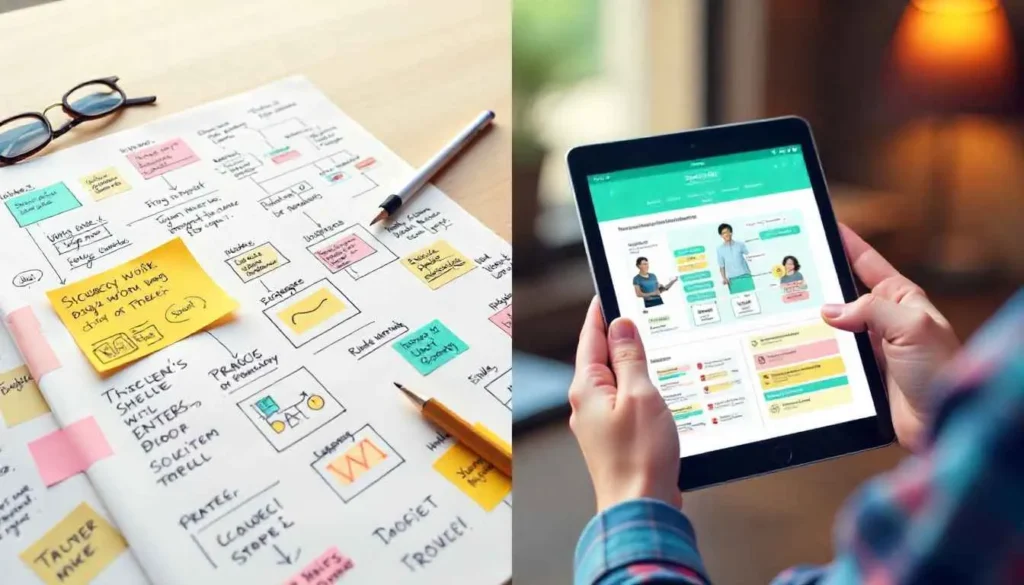 Freelance creative professional managing business contracts and invoices.