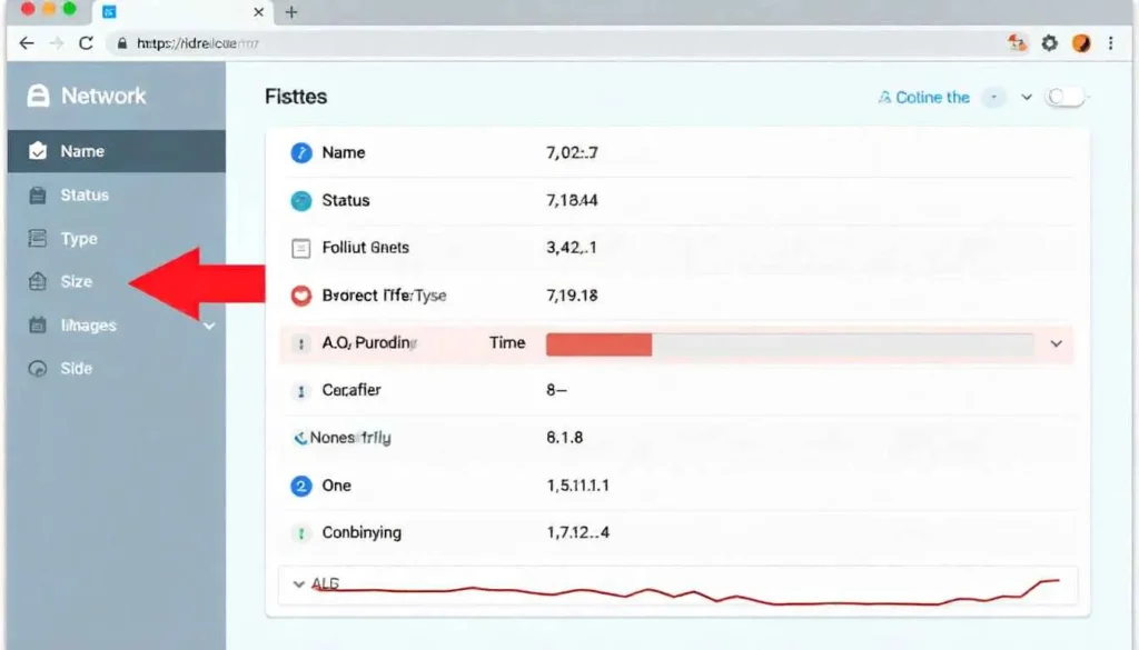 Diagram explaining how to use the Chrome DevTools Network panel to find slow-loading images and files