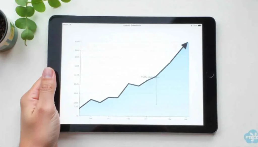 LinkedIn analytics graph showing increased profile views after optimization.