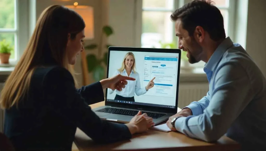 Successful business video meeting generated via LinkedIn outreach.