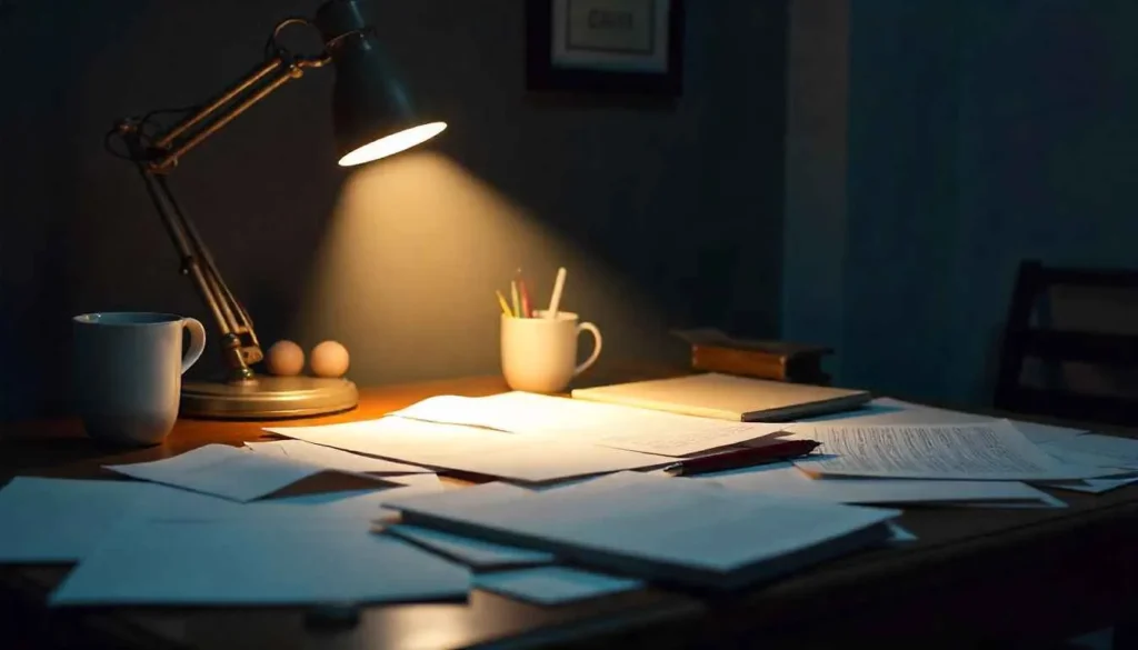 Visual metaphor for the focused clarity of a content writing niche.